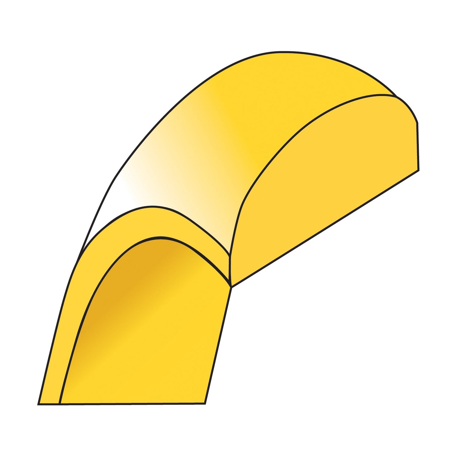 14k Yellow Gold 2.5mm Half Round Wedding Band Size 5.5