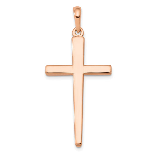 14k Rose Gold Cross Pendant