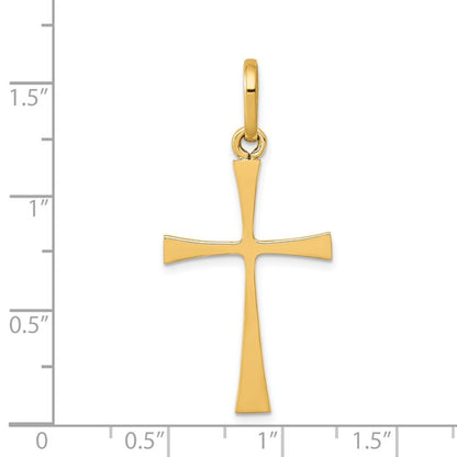 14k Polished Cross Pendant