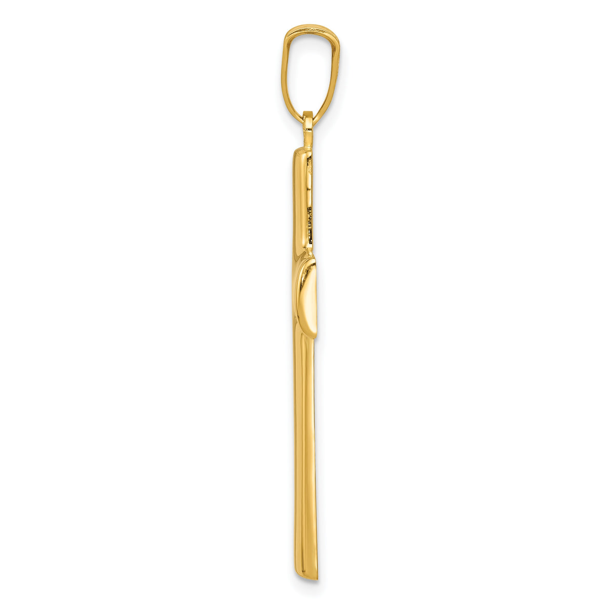 14k Hollow Cross Pendant