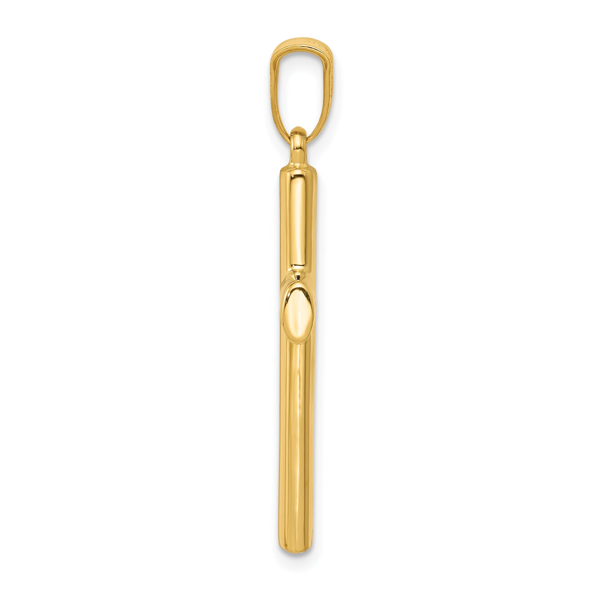 14k Hollow Cross Pendant