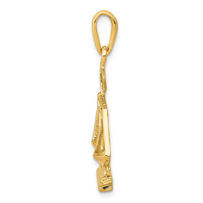 14k Scales of Justice Pendant