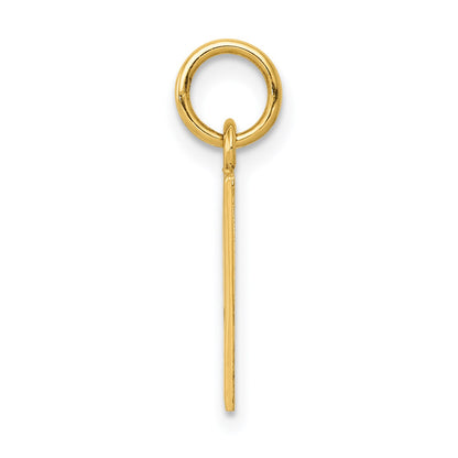 14k Enameled Ace of Spades Card Charm