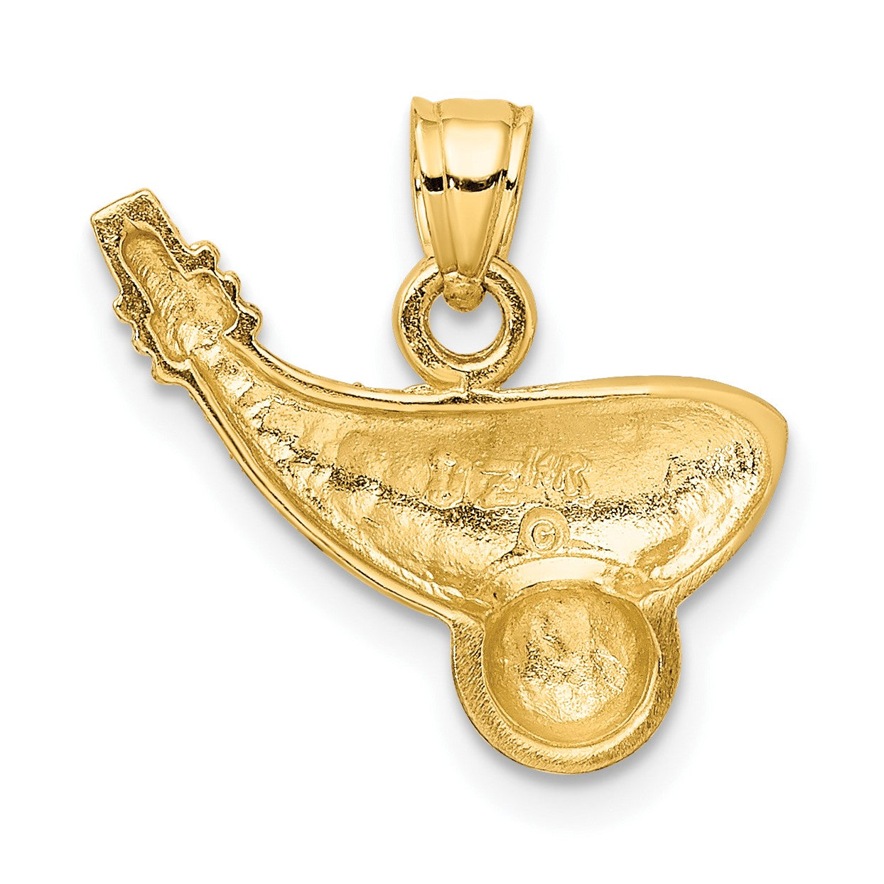 14k and White Rhodium Golf Club and Ball Charm