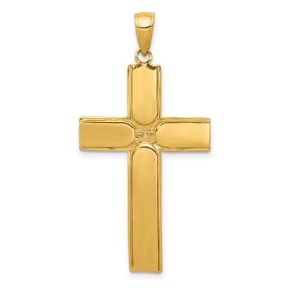14k Satin Finish Crucifix Pendant