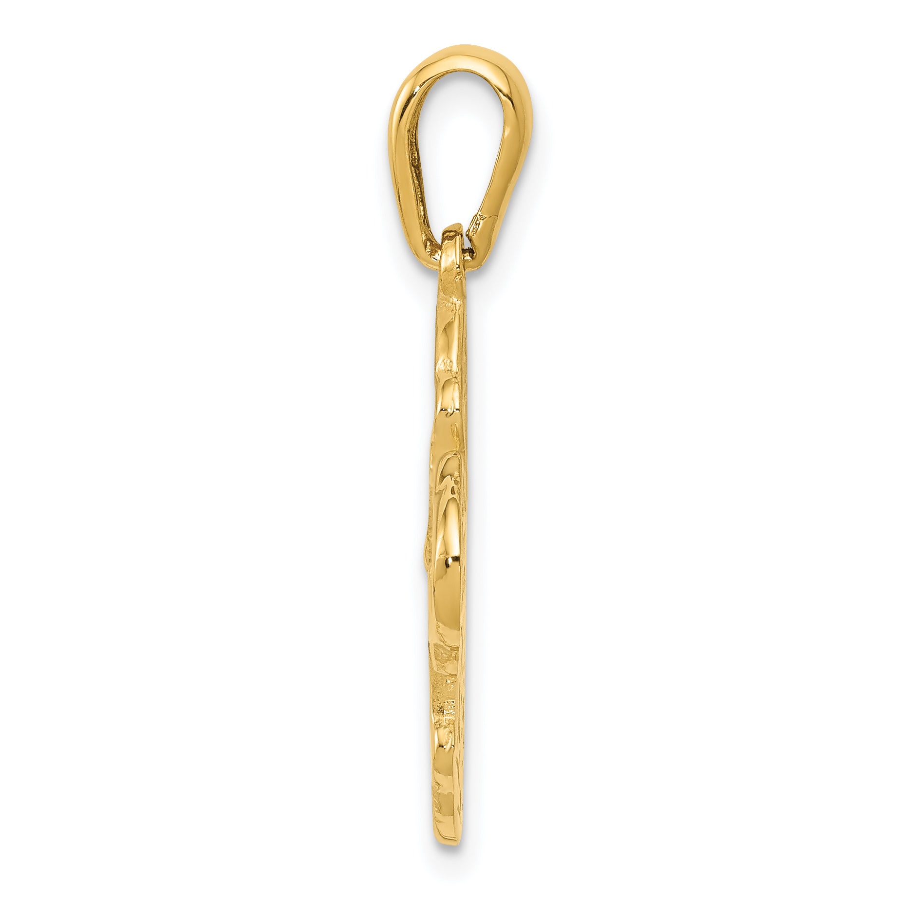 14k Polished Four-Way Medal Pendant