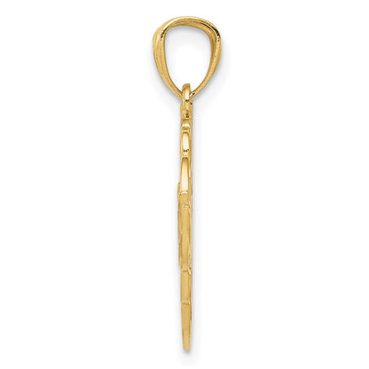 14k and White Rhodium SWEET 16 Pendant