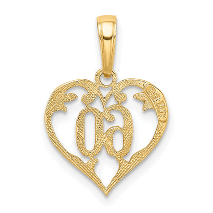 14k 60 Heart Pendant