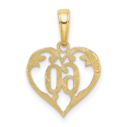 14k 60 Heart Pendant