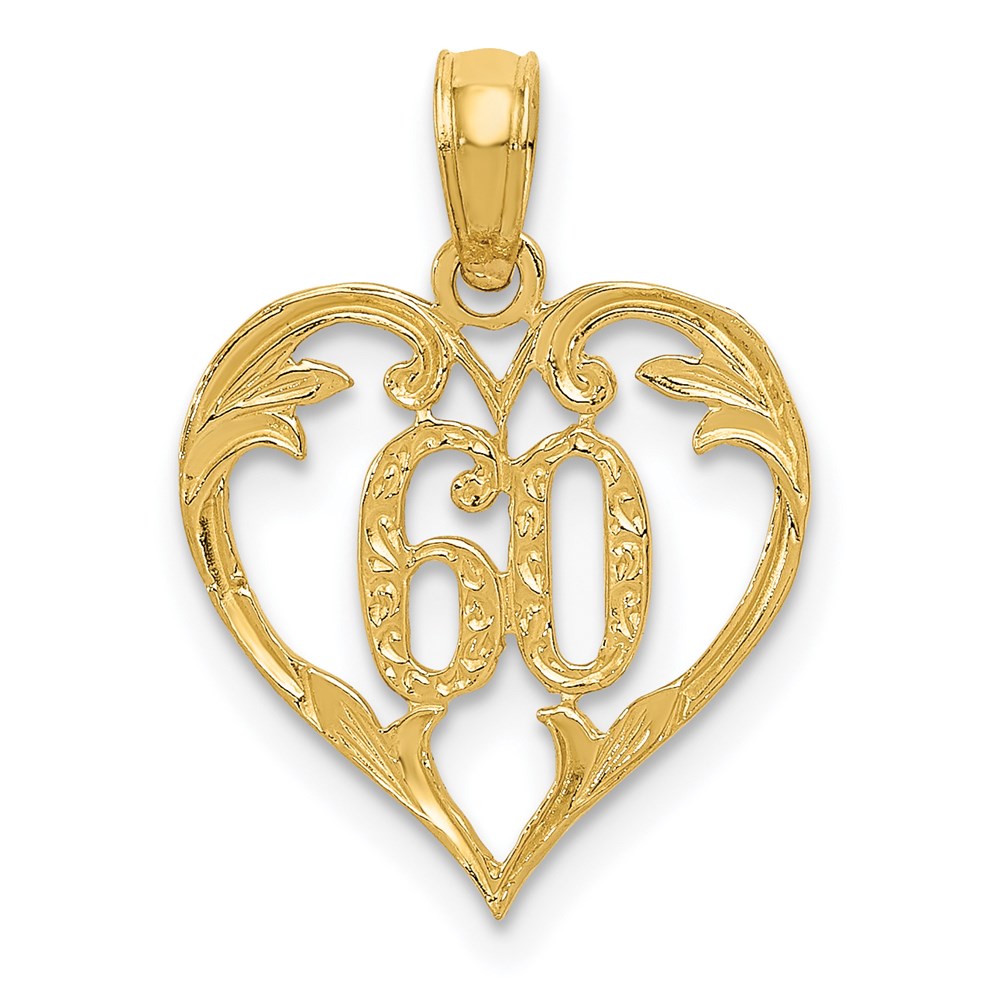 14k 60 Heart Pendant