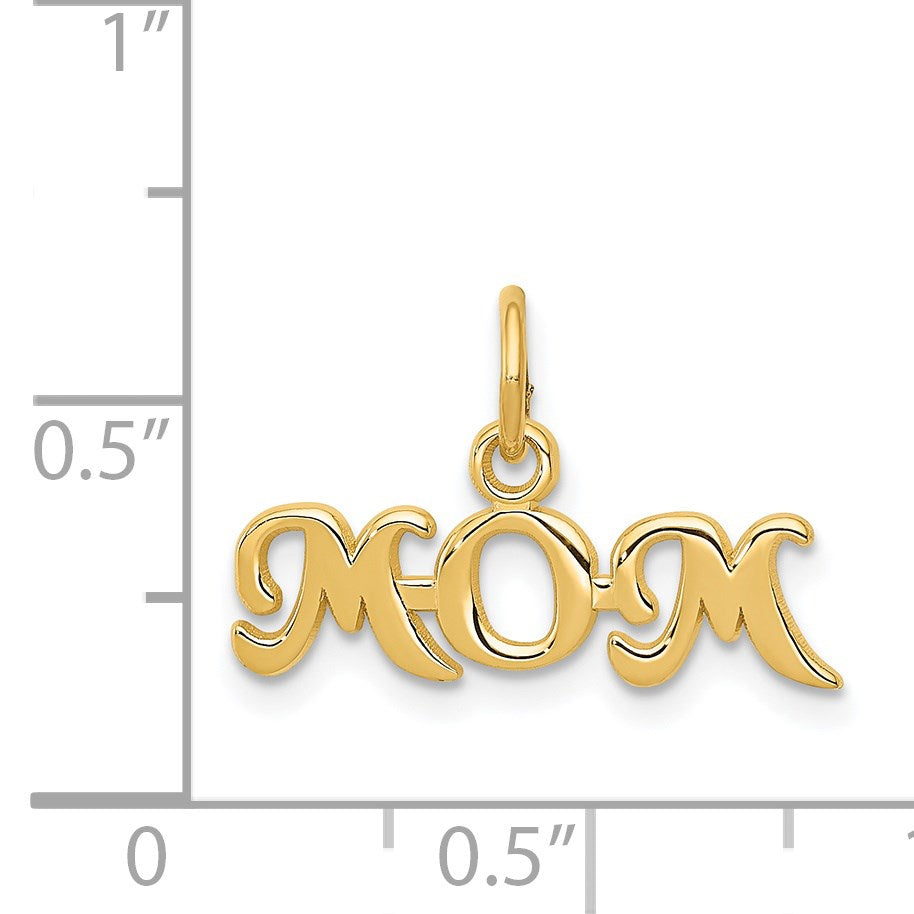 14k MOM Charm