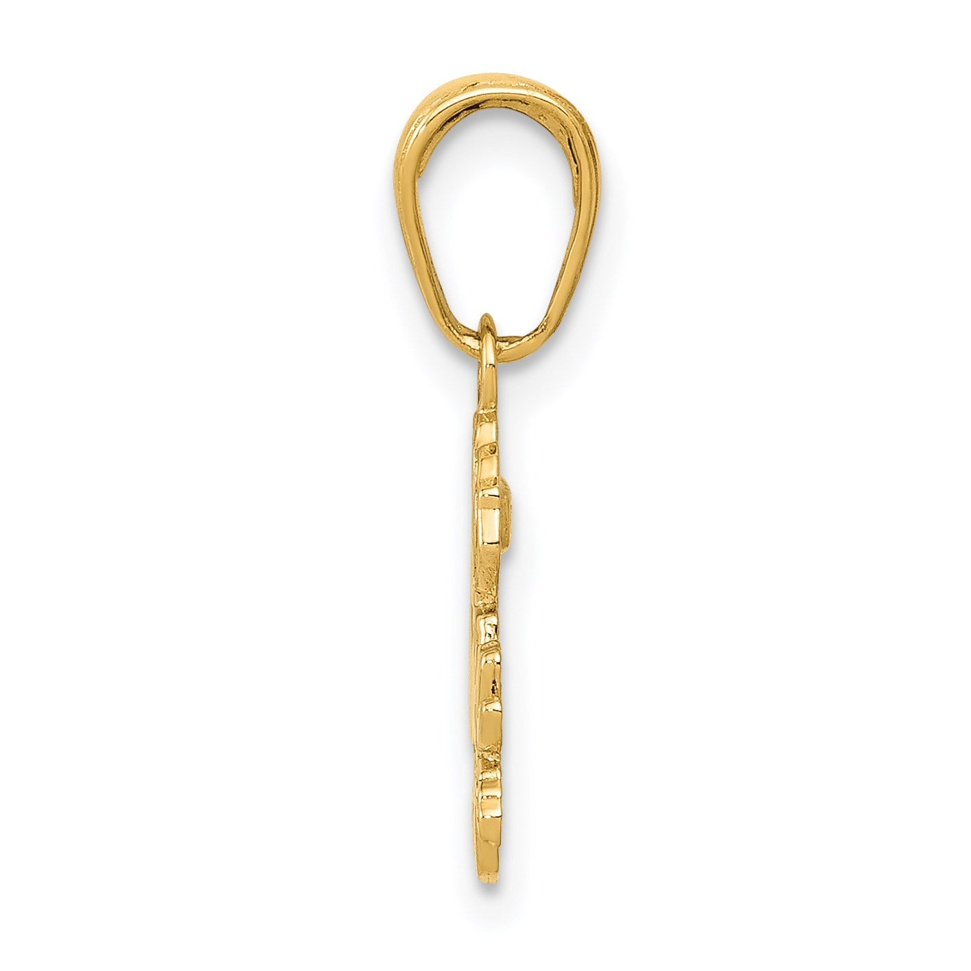 14k SISTER with Rose Pendant