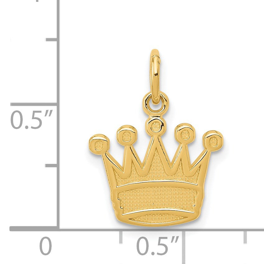 14k Kings Crown Charm