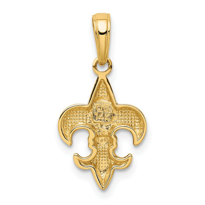 14k Small Fleur-De-Lis Pendant
