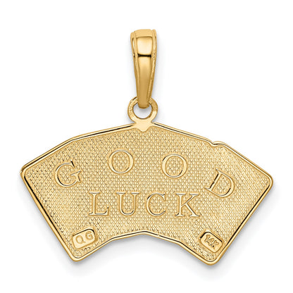 14k Aces Playing Cards Pendant