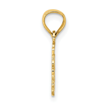 14k I HEART Train Engine Charm