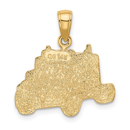 14k Semi Truck Cab Pendant