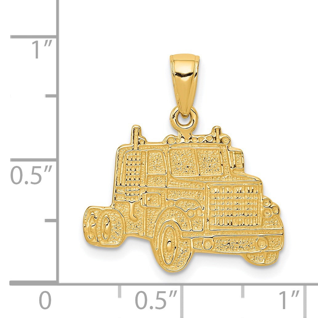 14k Semi Truck Cab Pendant