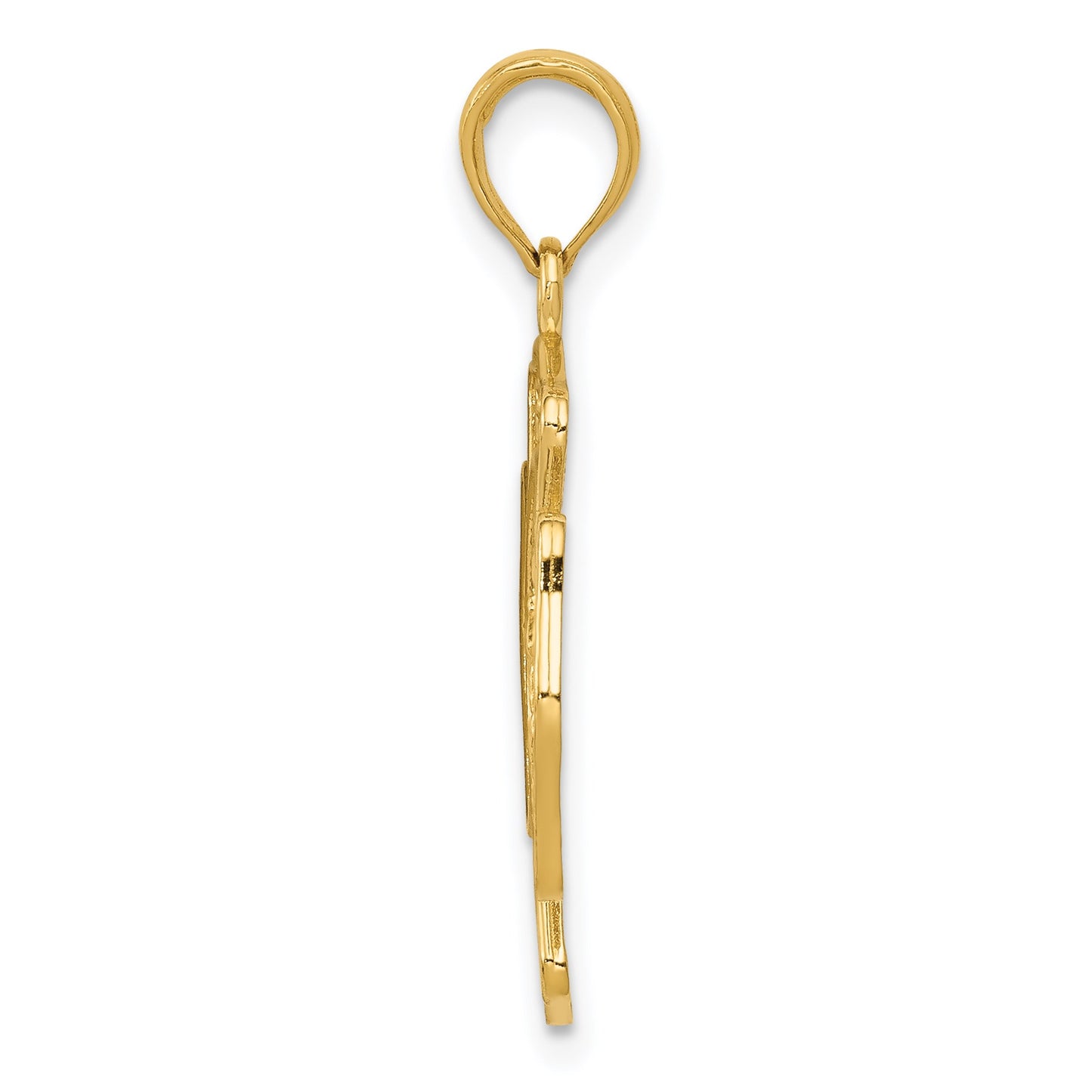 14k Fire Department FD St. Florian Badge Pendant
