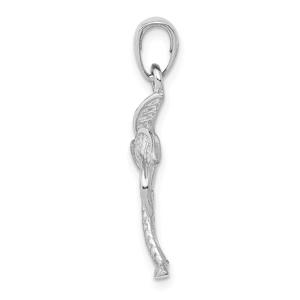 14K White Gold Palm Tree Pendant