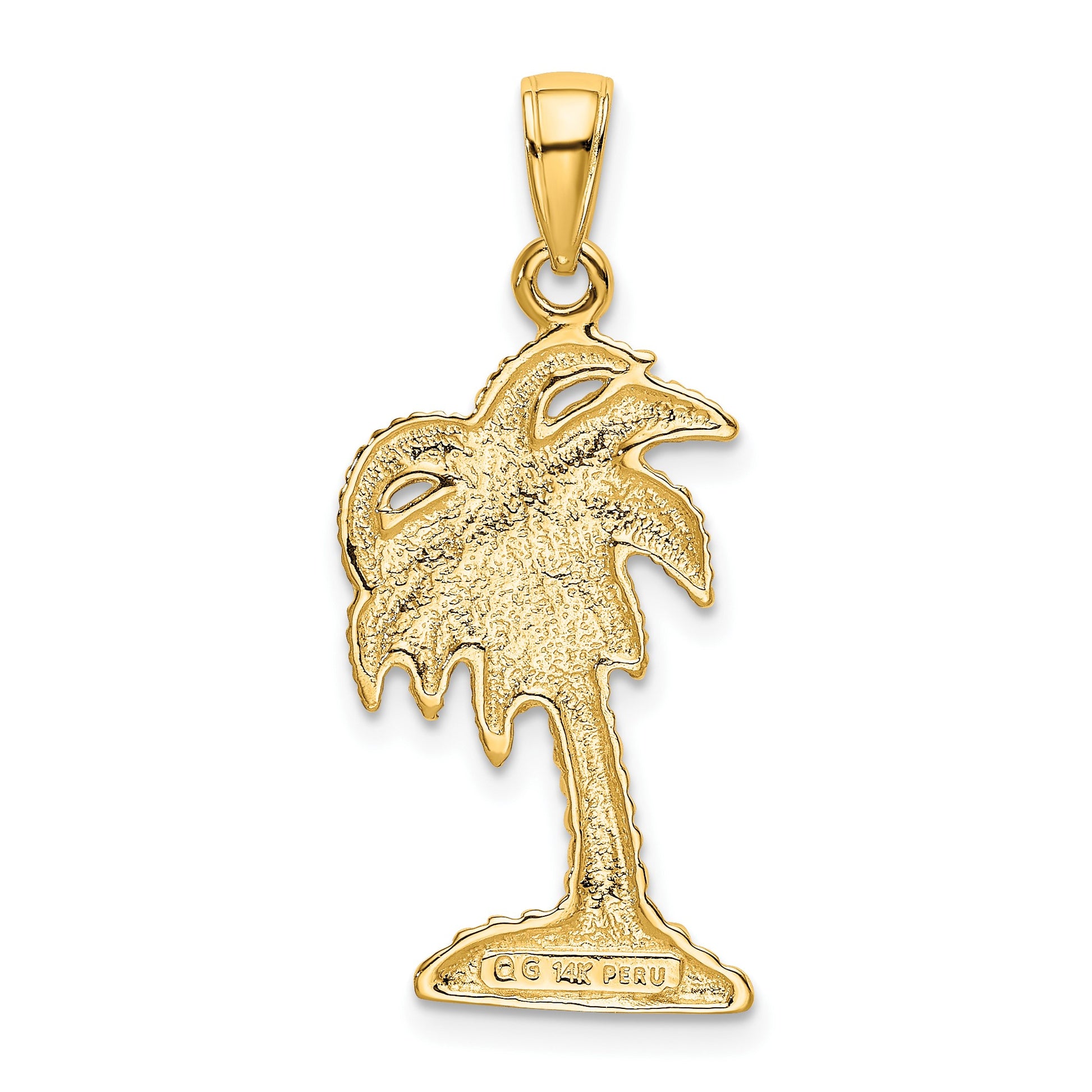 14k Palm Tree Pendant