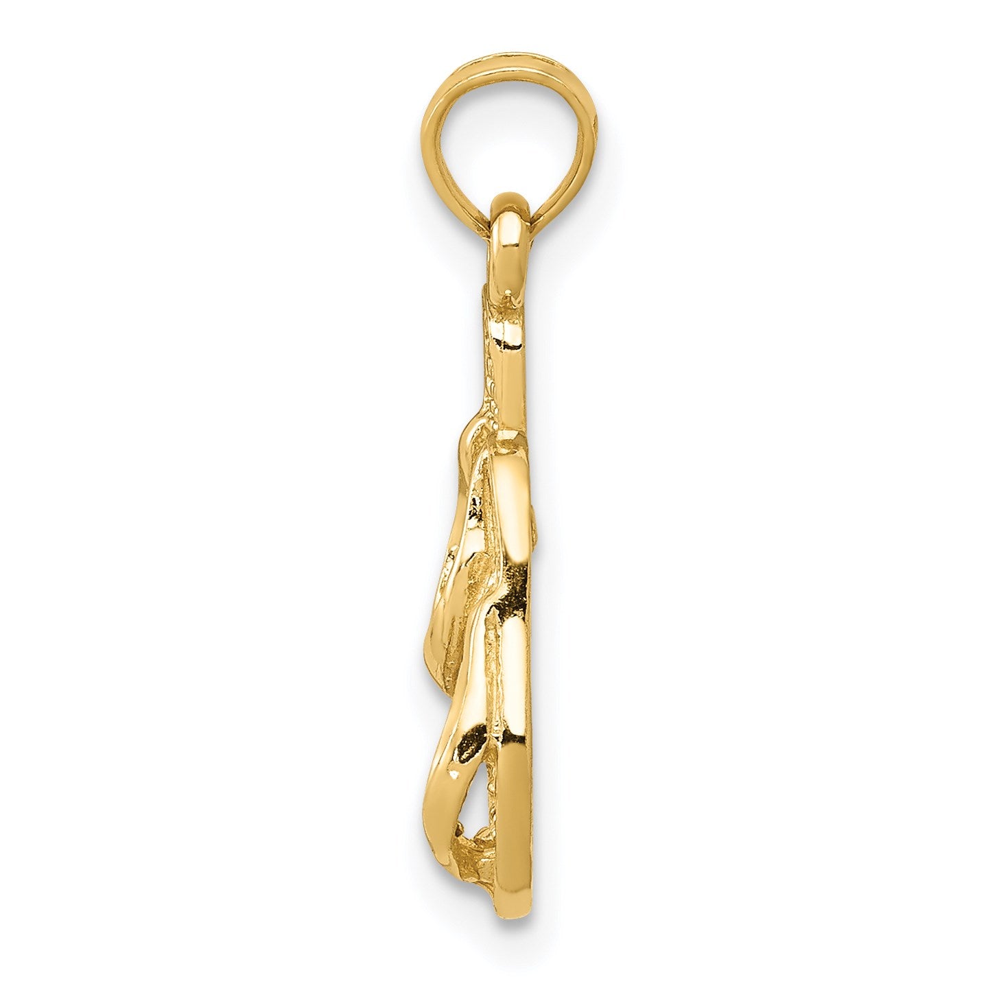 14k  3-D Flip Flops Pendant