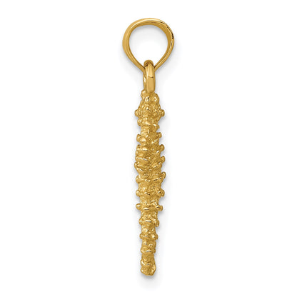 14k Seahorse Pendant