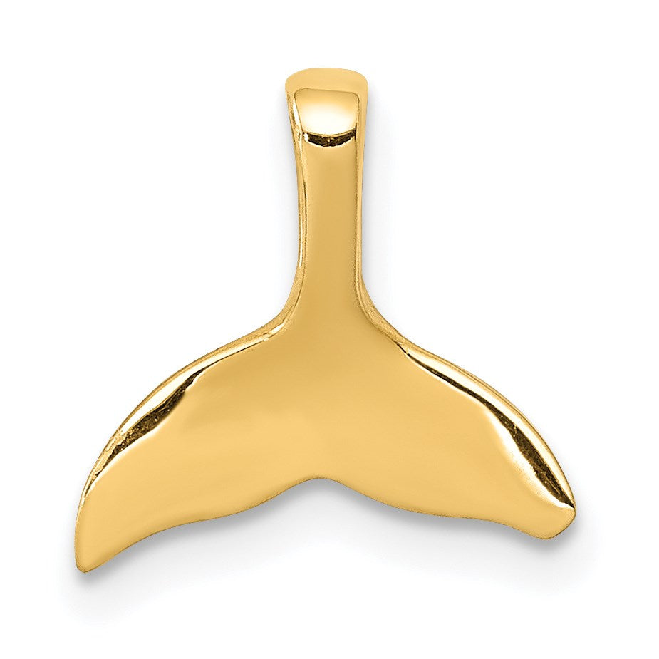 14k Whale Tail Chain Slide
