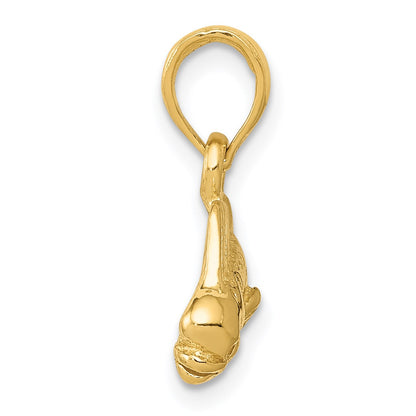 14k Small Mahi Mahi Fish Pendant