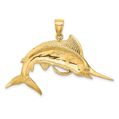 14k Marlin Pendant