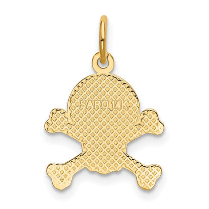 14K Skull and Bones Charm