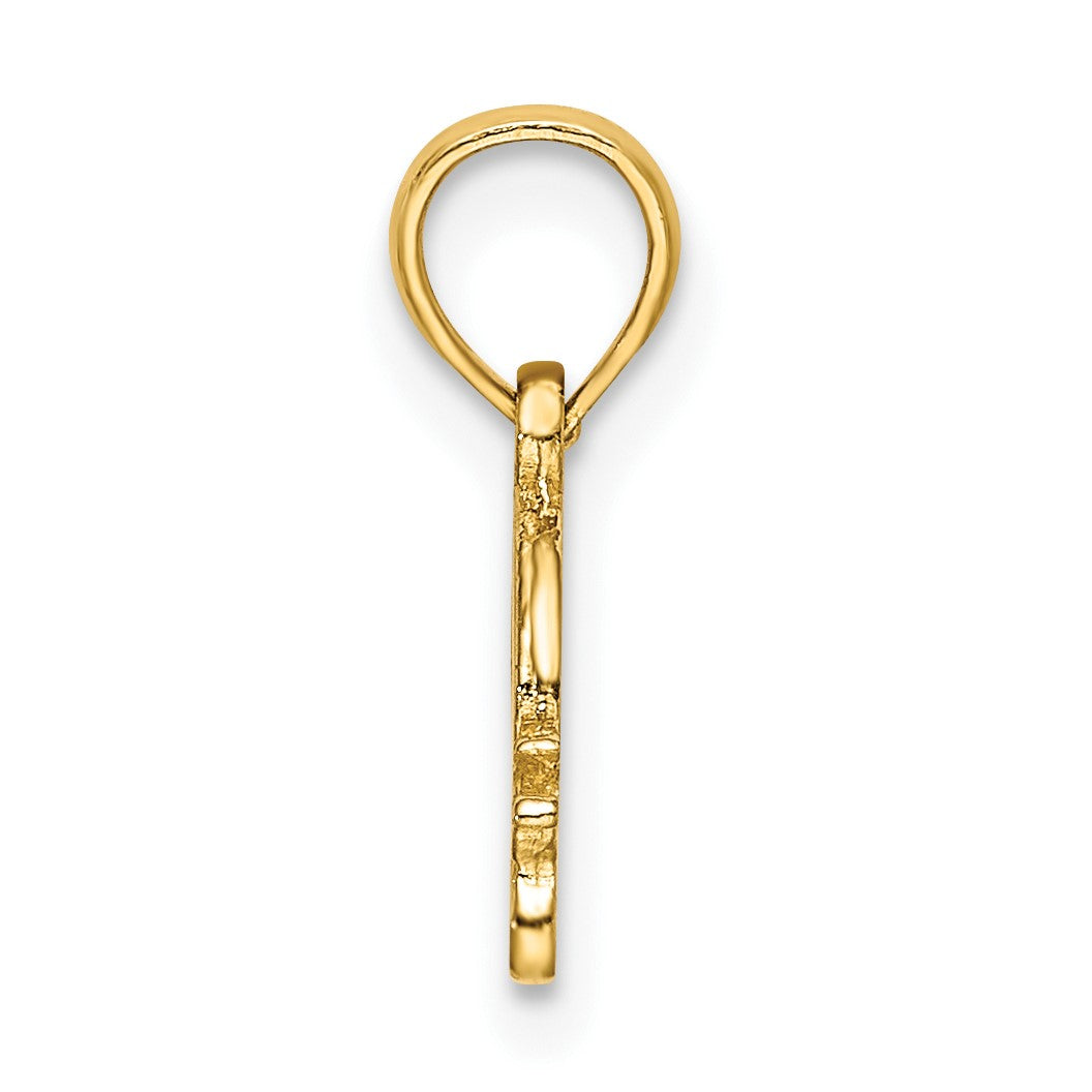 14k Textured Mini Snail Charm