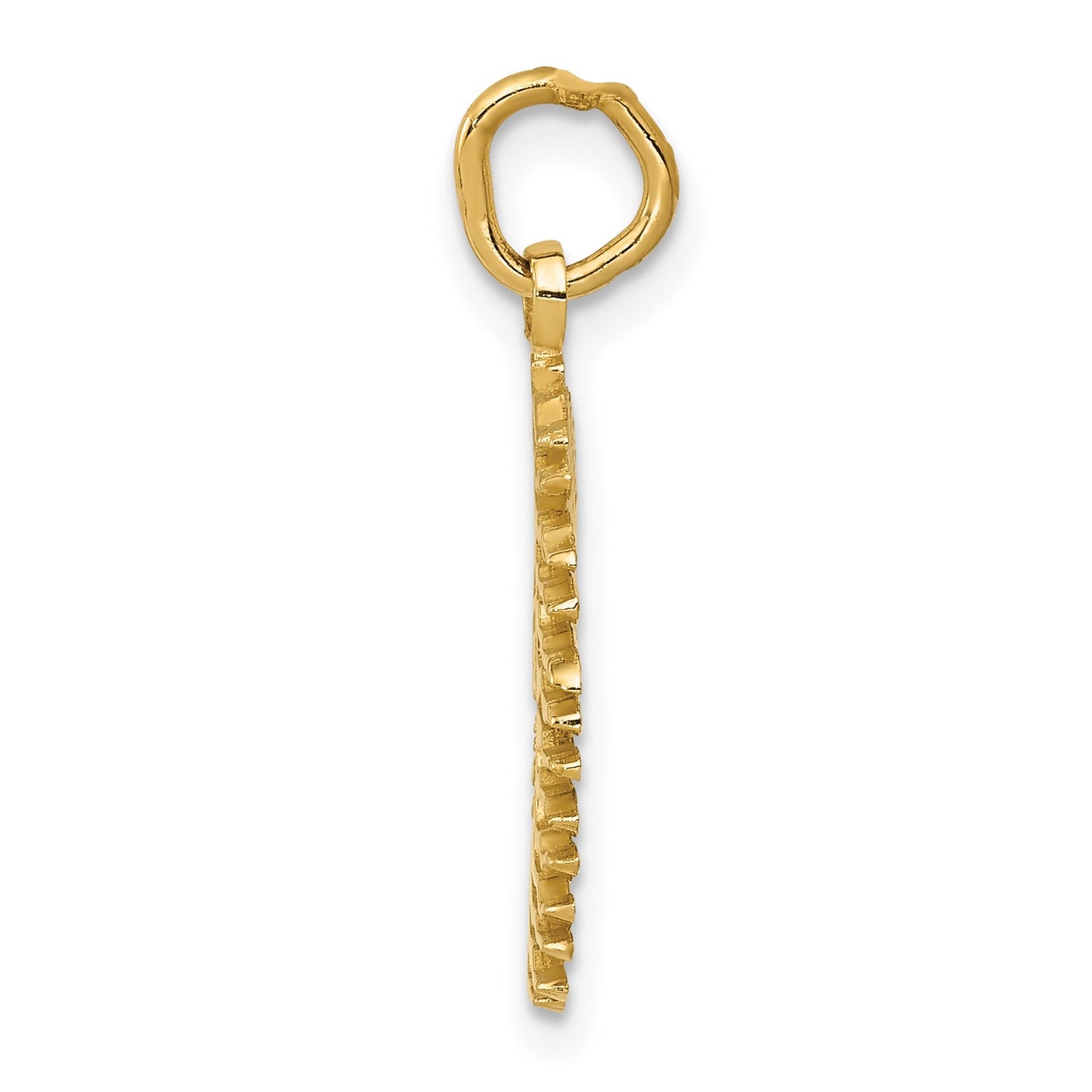 14k Flaming Sun Charm