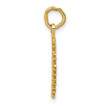 14k Flaming Sun Charm