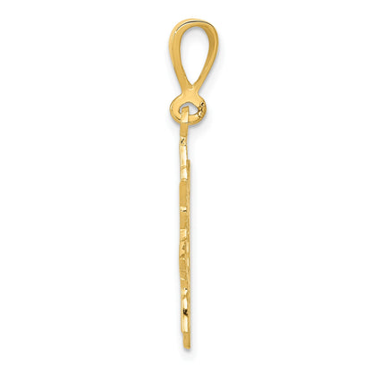 14k Sun Charm