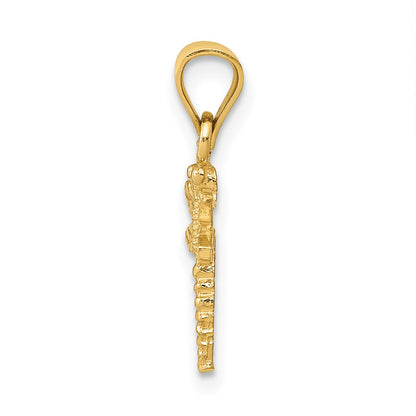 14K Dragonfly Pendant