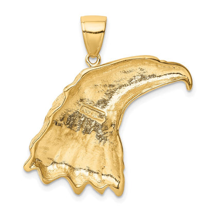 14k Eagle Head Pendant