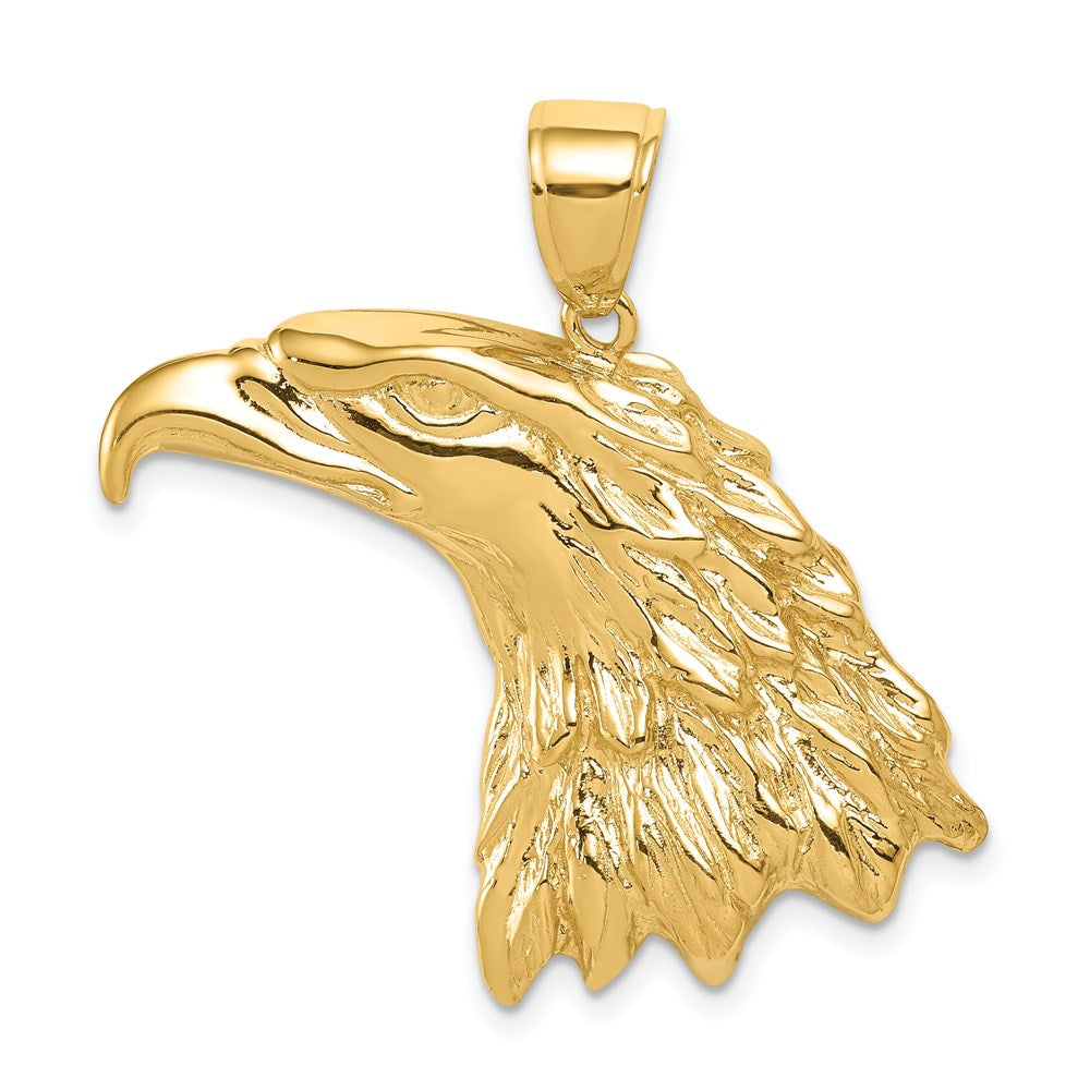 14k Eagle Head Pendant