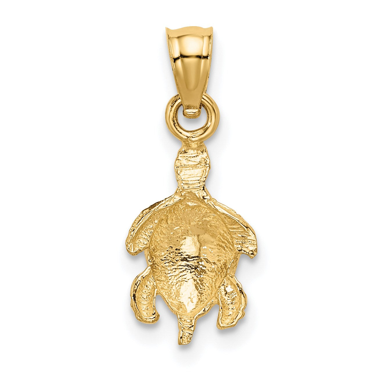14K Turtle Pendant