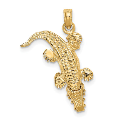 14k Alligator with Moveable Mouth Pendant