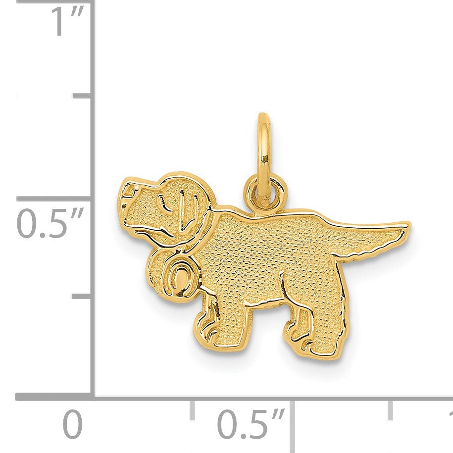 14k Saint Bernard Dog Charm