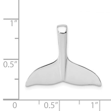 14k White Gold Whale Tail Slide