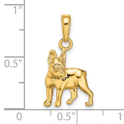 14k Boston Terrier Dog Pendant