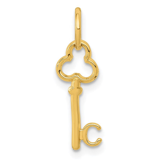 14k Key Letter C Initial Charm