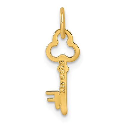 14k Key Letter F Initial Charm