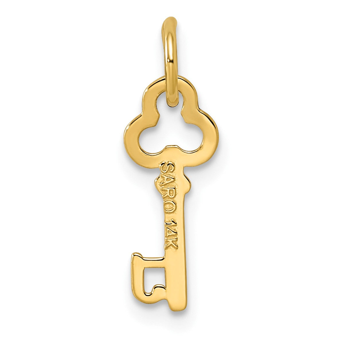 14k Key Letter J Initial Charm