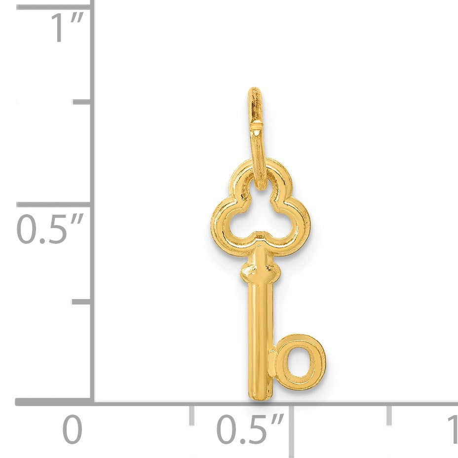 14k Key Letter O Initial Charm