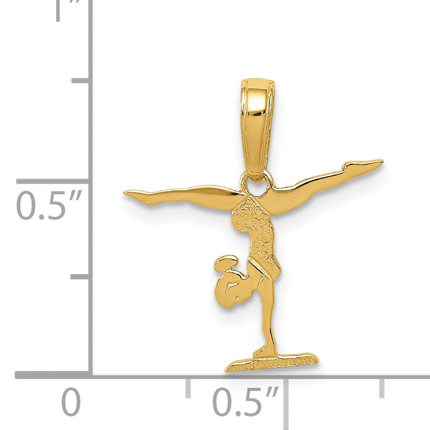 14k Gymnastics Pendant