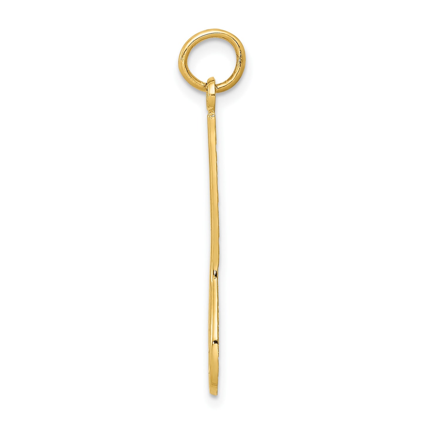 14k Lacrosse Stick Charm