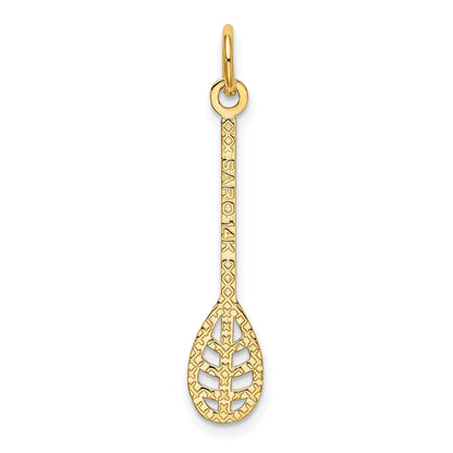 14k Lacrosse Stick Charm